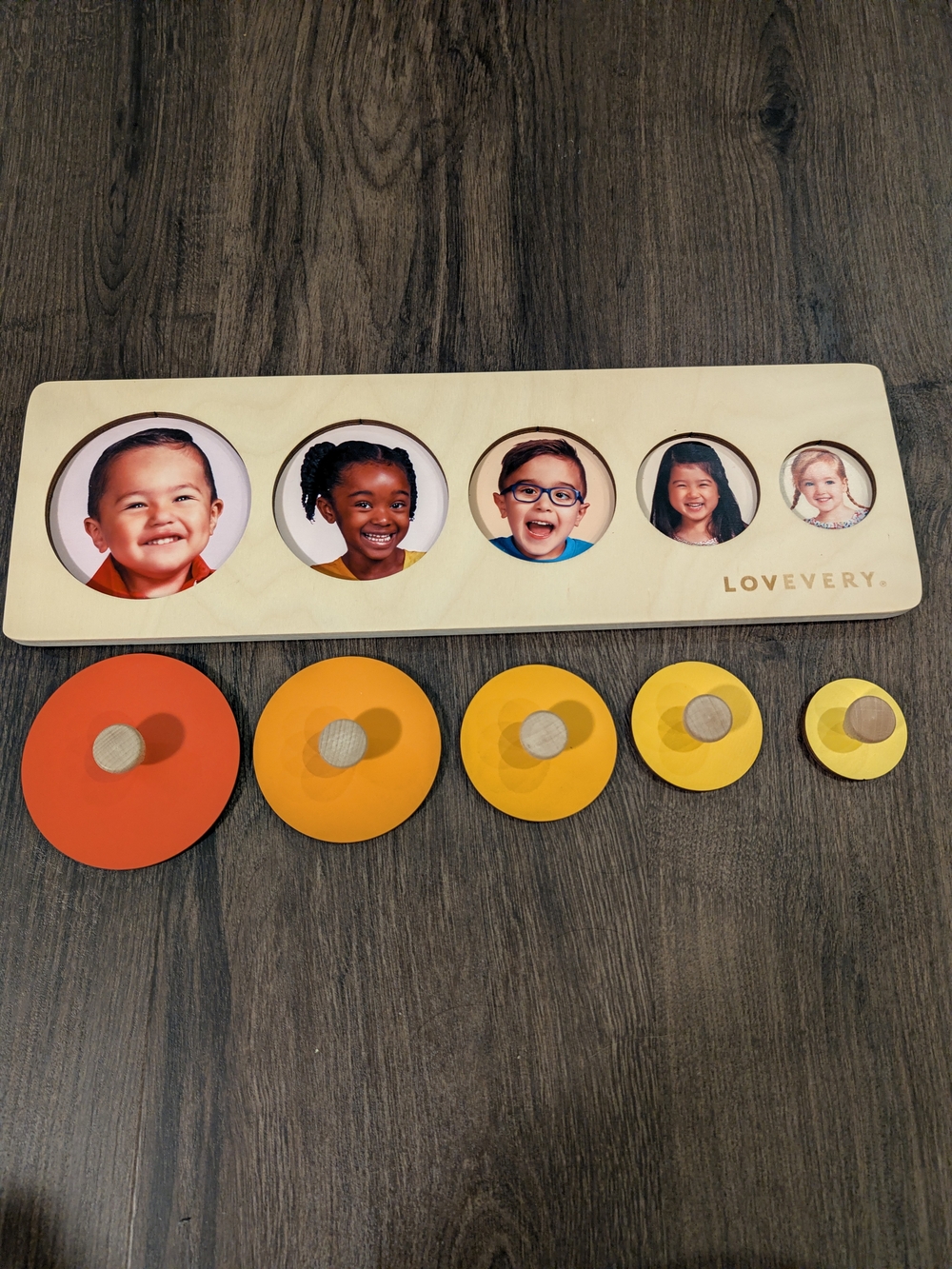 LOVEVERY - Circle Of Faces Wooden Puzzle